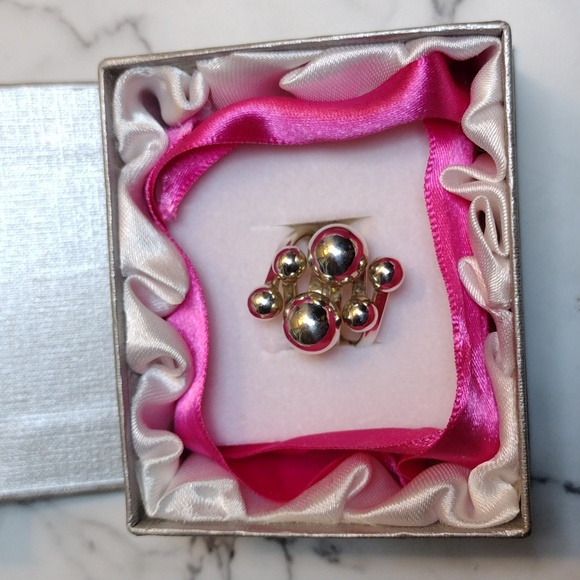 Sterling Silver Bubble Statement Ring - Picture 13 of 13